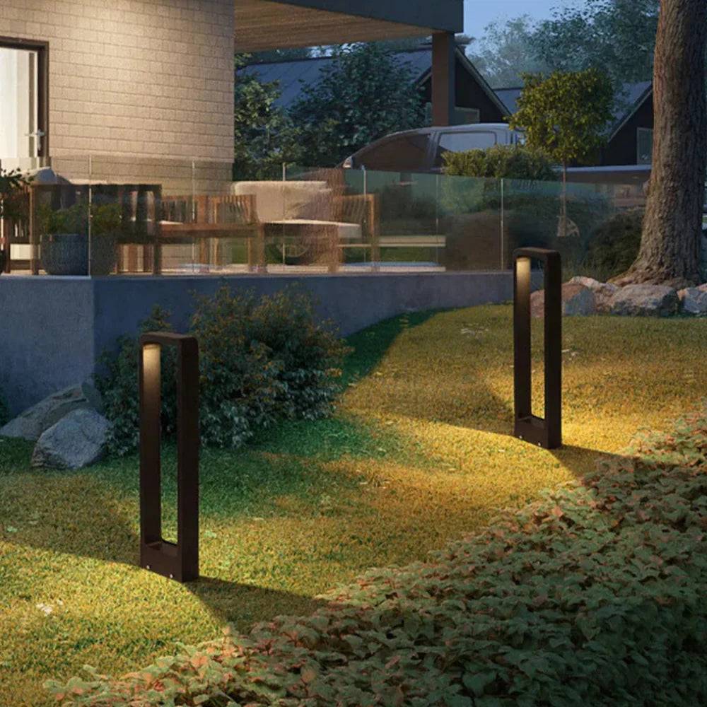 Iluminación exterior Lámpara de jardín LED Iluminación de camino Impermeable Moderna