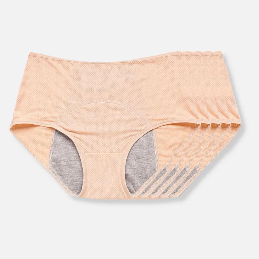 Period Leak Free Menstrual Briefs Cotton Blend Comfort Underwear