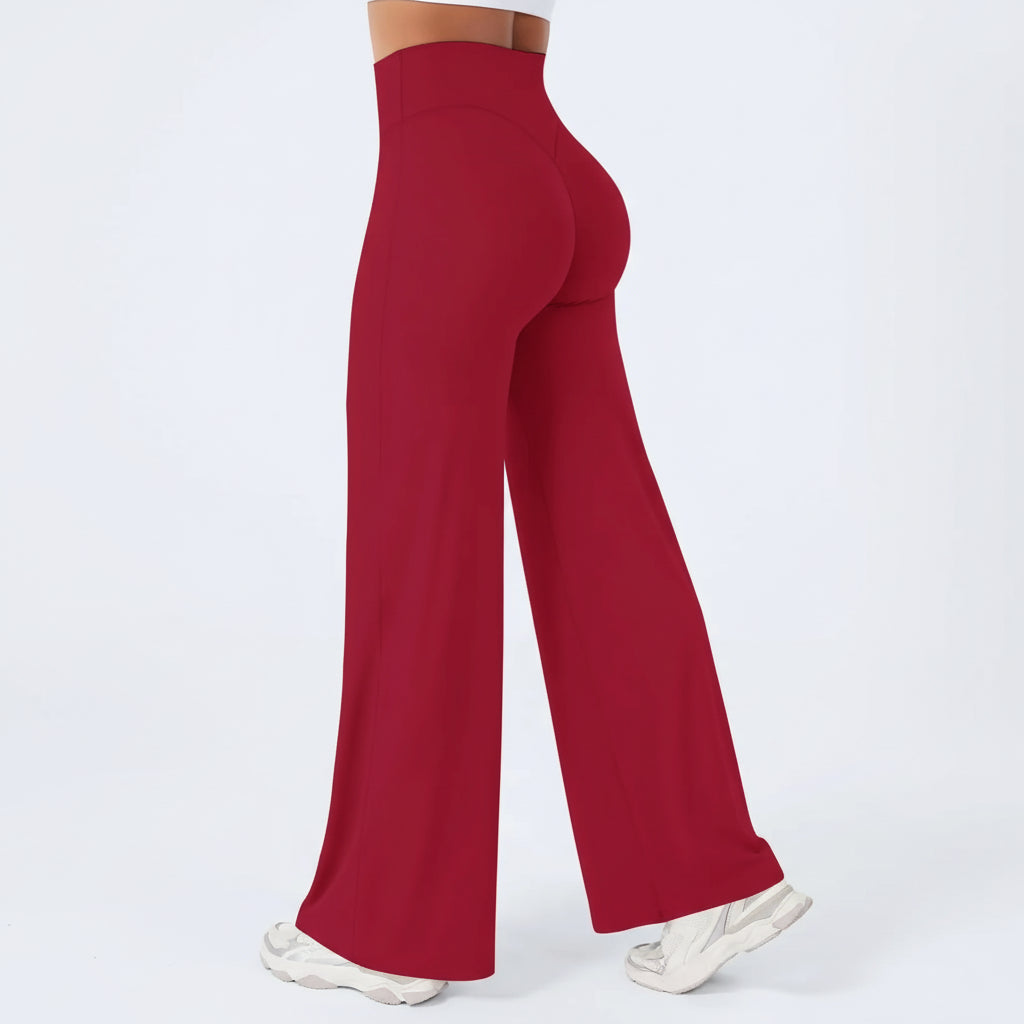 Leggings Vita Alta Gamba Svasata Donna Comodi Traspiranti