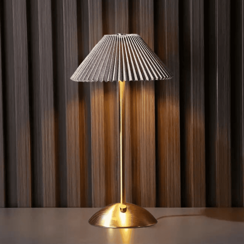LumiFlex – Lampada da tavolo LED wireless, moderna e dimmerabile, ricaricabile via USB per soggiorno e ufficio