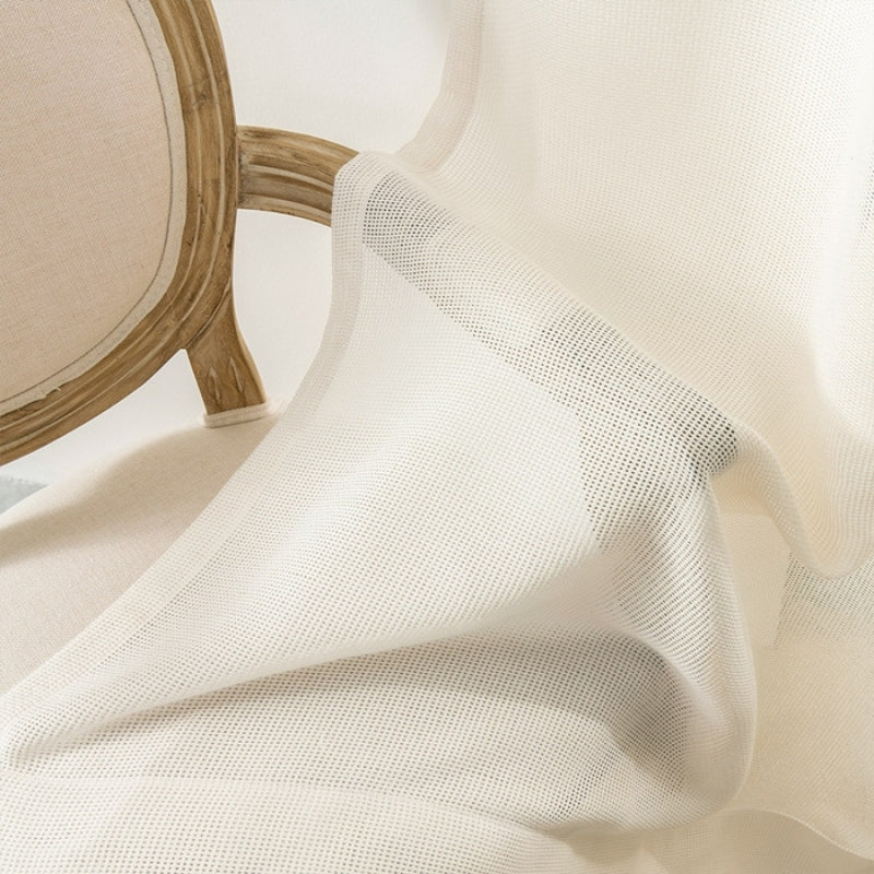 Bella Estrutura Quadriculada Cortinados Transparentes Tule Suave de Teto