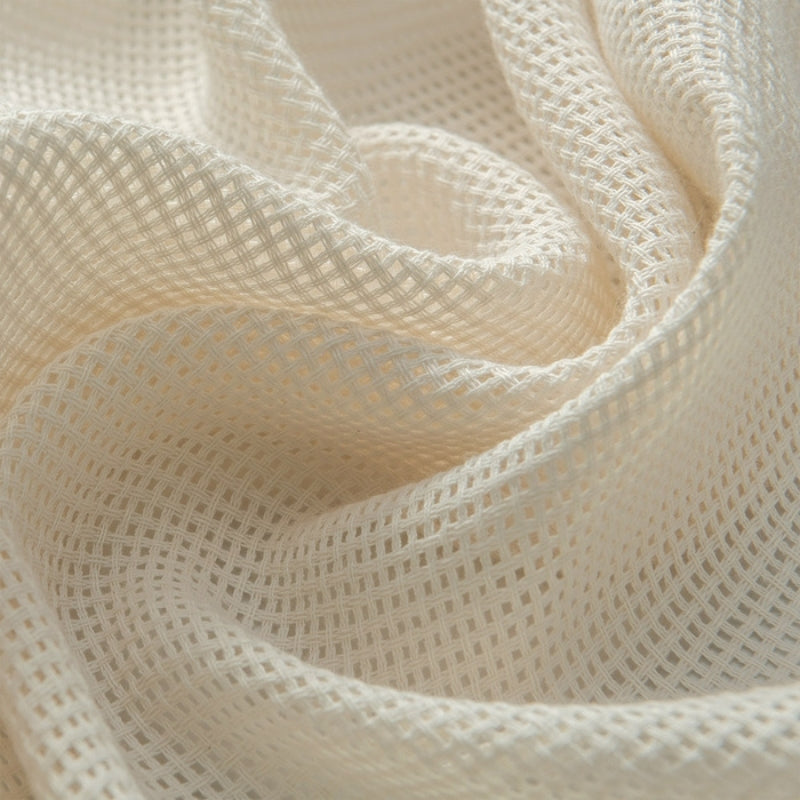 Bella Estrutura Quadriculada Cortinados Transparentes Tule Suave de Teto