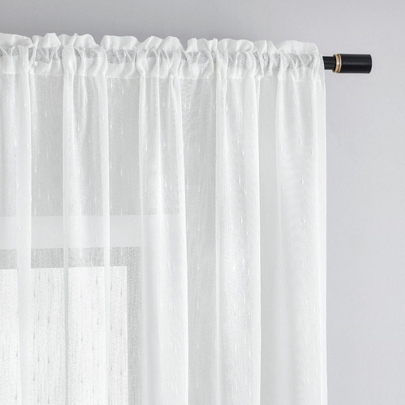 Cortinas Transparentes com Textura Cara Regentextuur Teto Suave