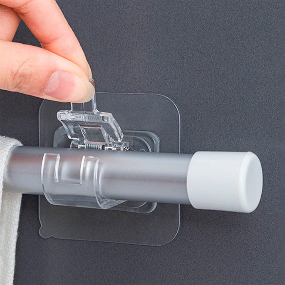 Self-adhesive Adjustable Wall Hook Kitchen Bathroom Storage