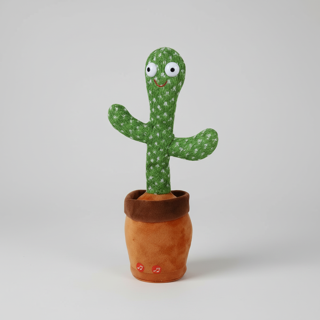Giocattolo Interattivo Forma Cactus Giocattolo Educativo Musica Luce