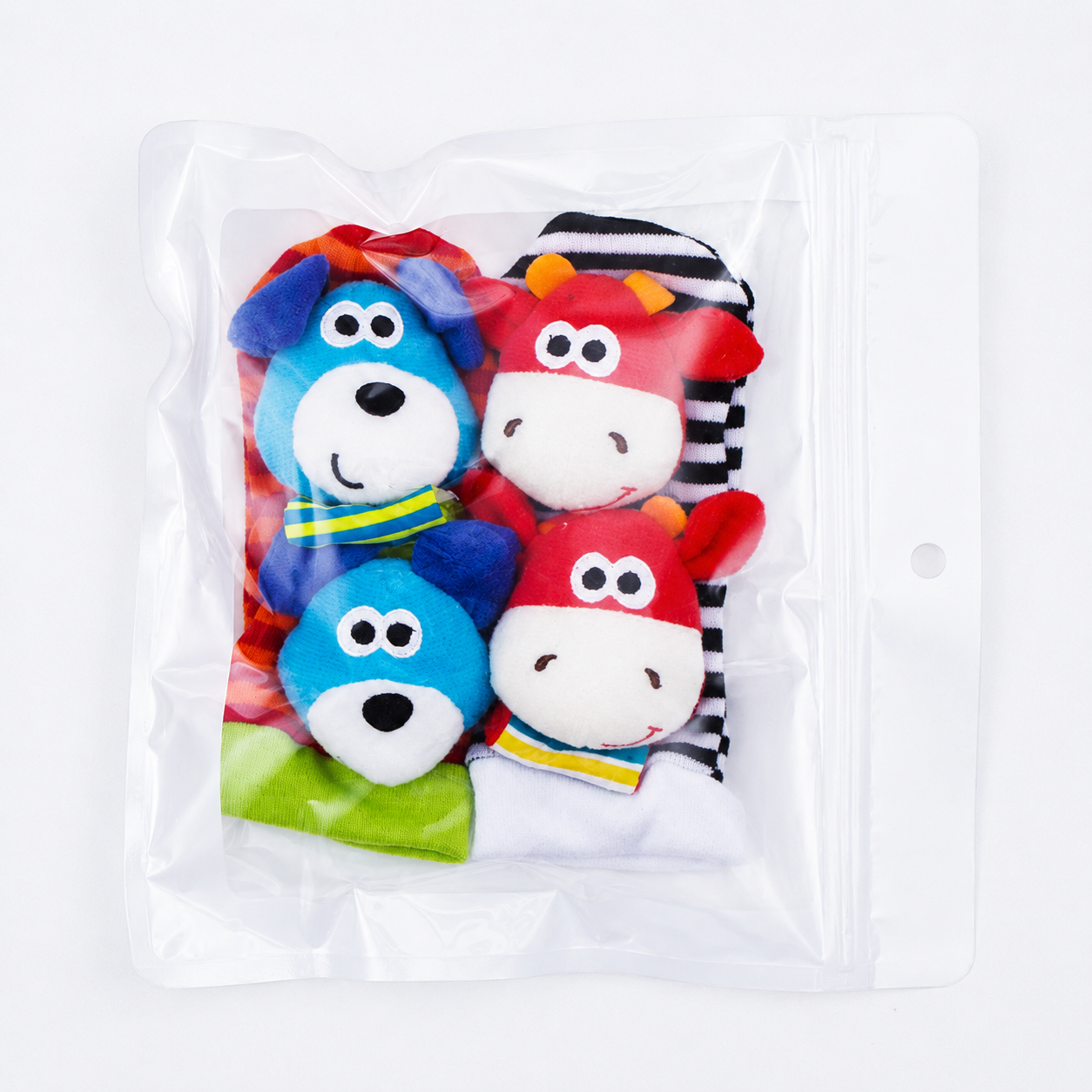 Sensory Newborn Socks with Rattle Cuff Play Activity