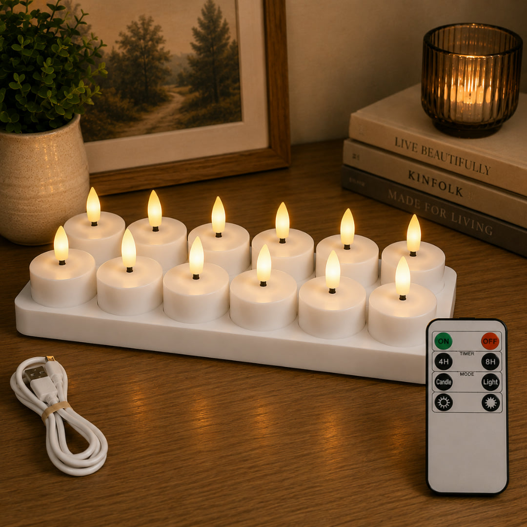 Candele LED Ricaricabili Candele Decorative Ricaricabili