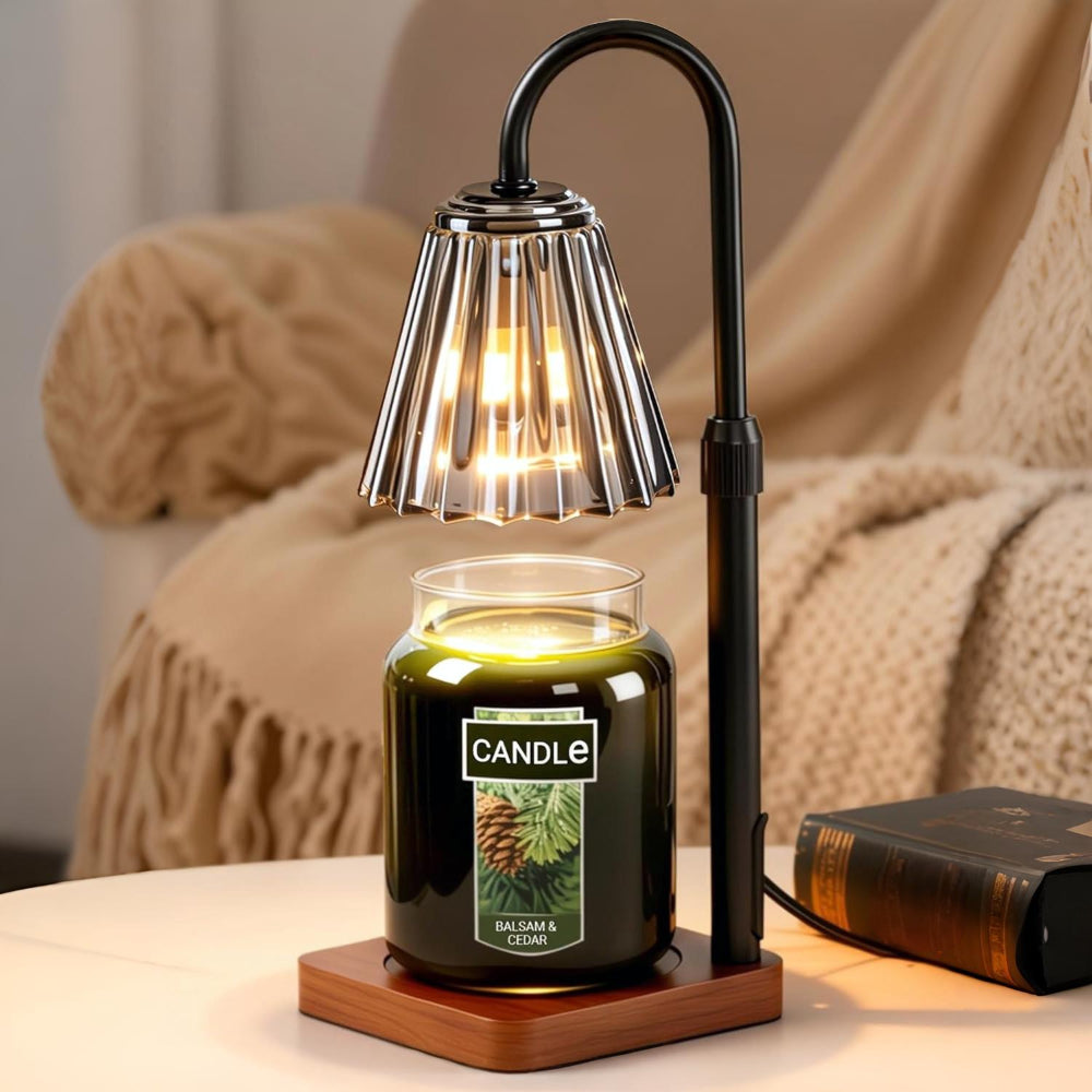 Candeeiro de mesa Aquecedor de velas Elétrico Regulador de intensidade Temporizador Interior