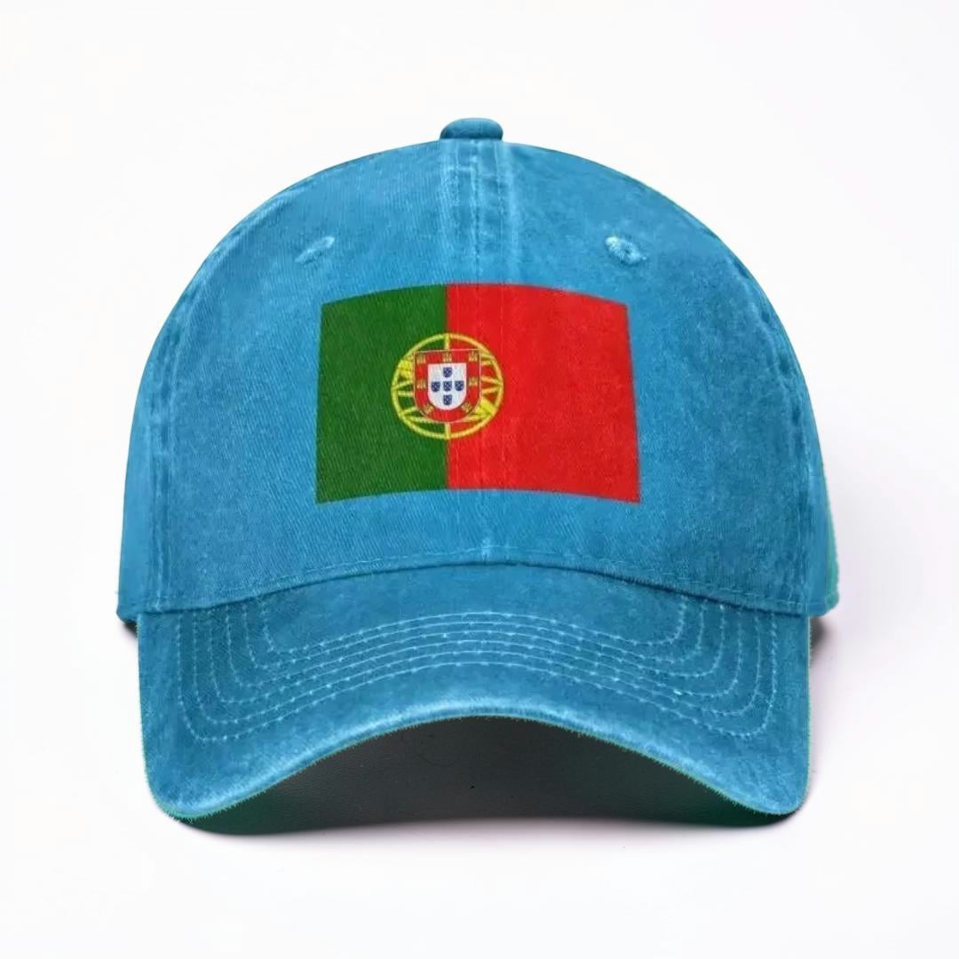Boné de Baseball Mundial com Bandeira Ajustável Estilo Casual
