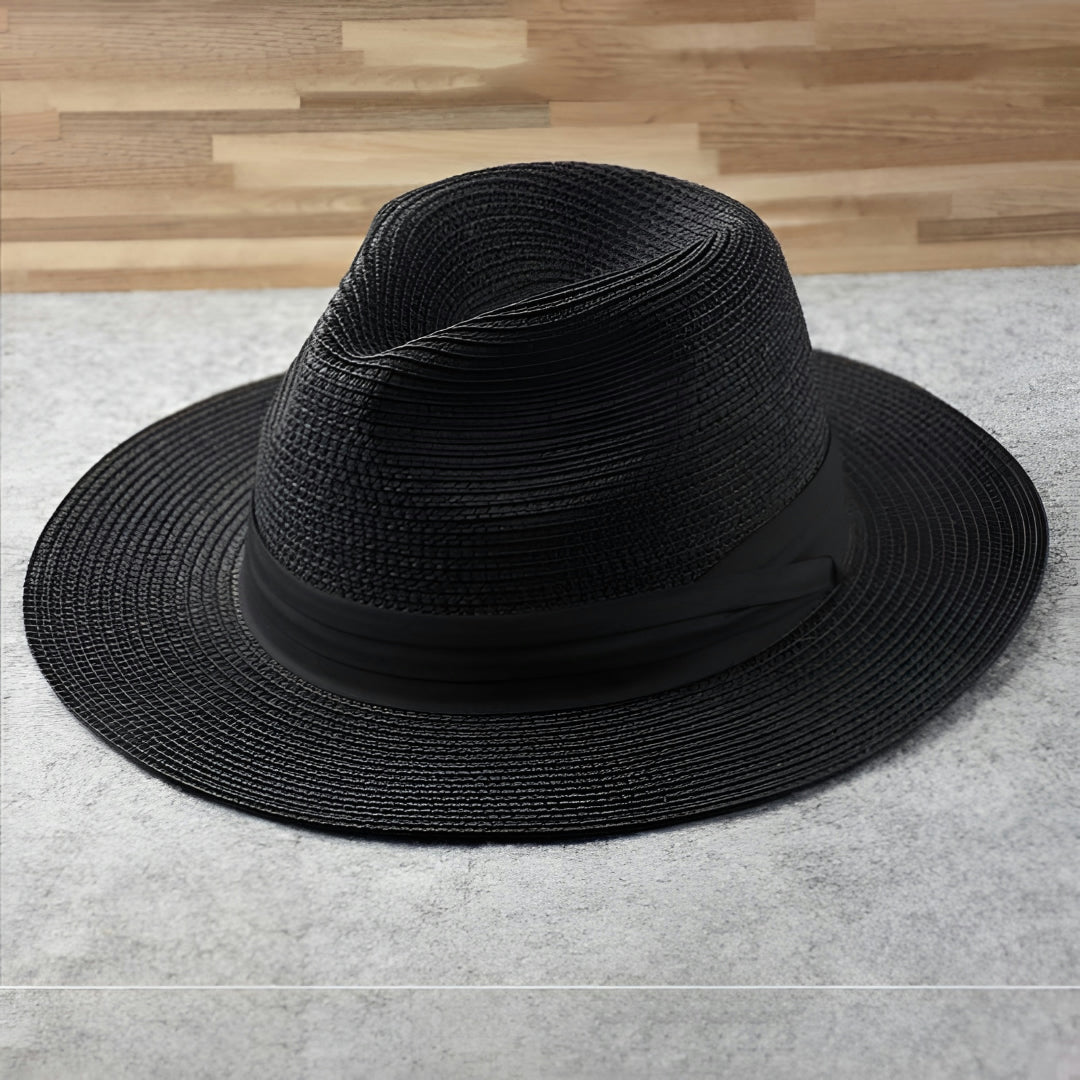 Sombrero Panamá de Verano con Protección Solar Elegante para Playa