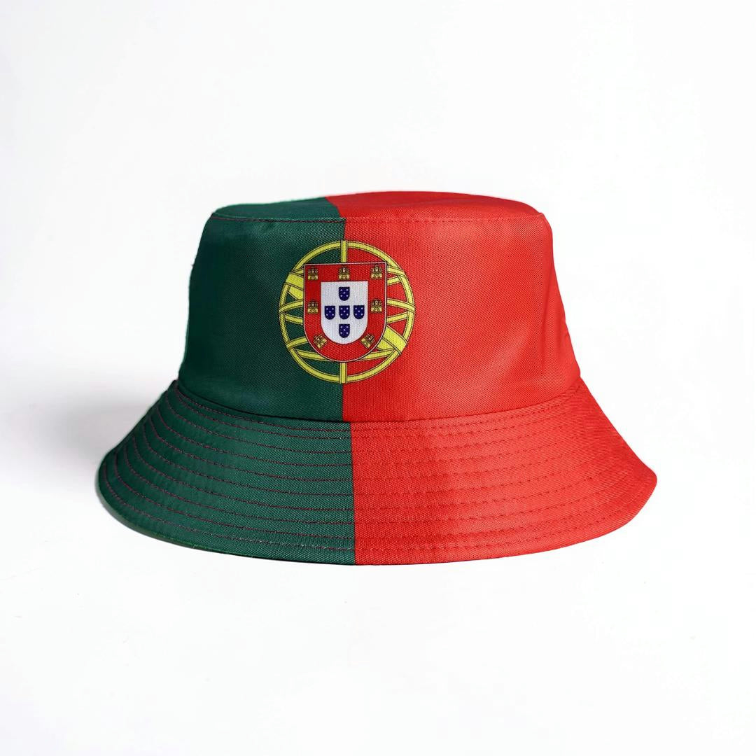 Sombrero pescador reversible con bandera mundial