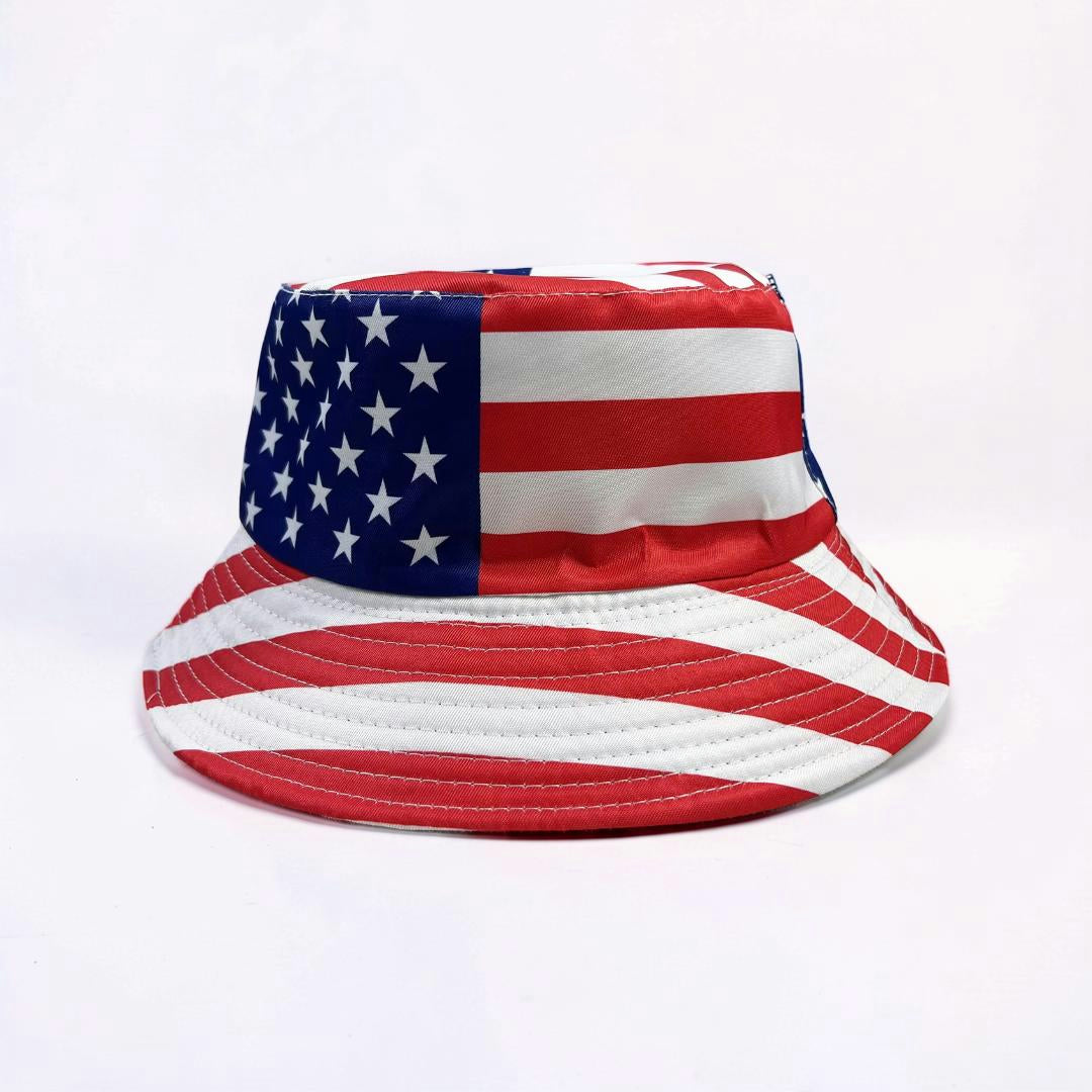 Reversible World Fisherman Hat with Flag