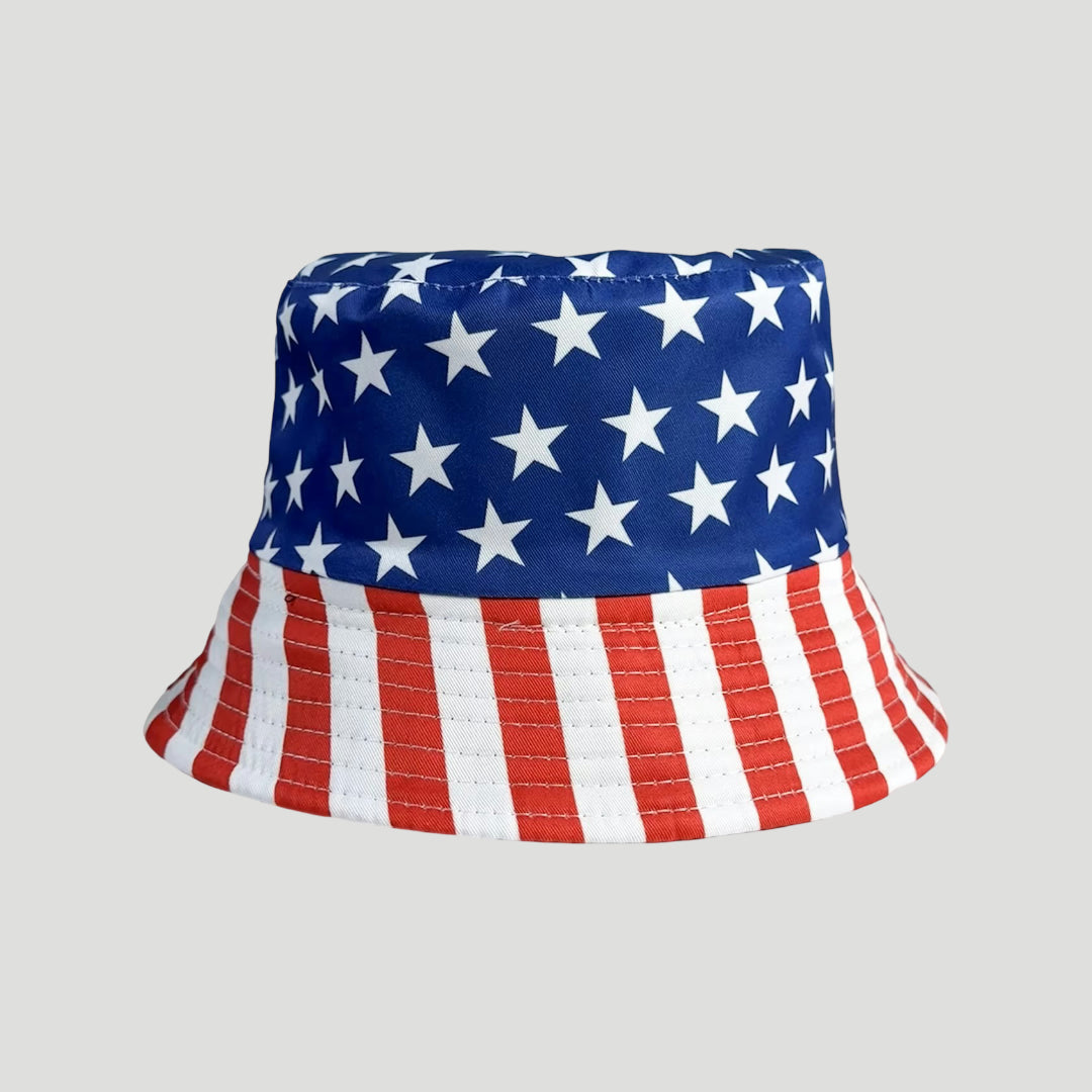 Reversible World Fisherman Hat with Flag