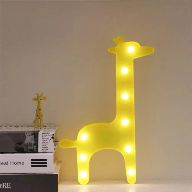 LumiZoo - LED Giraffe Night Lamp for Children, Dimmable Table Lamp & Bedroom Decoration