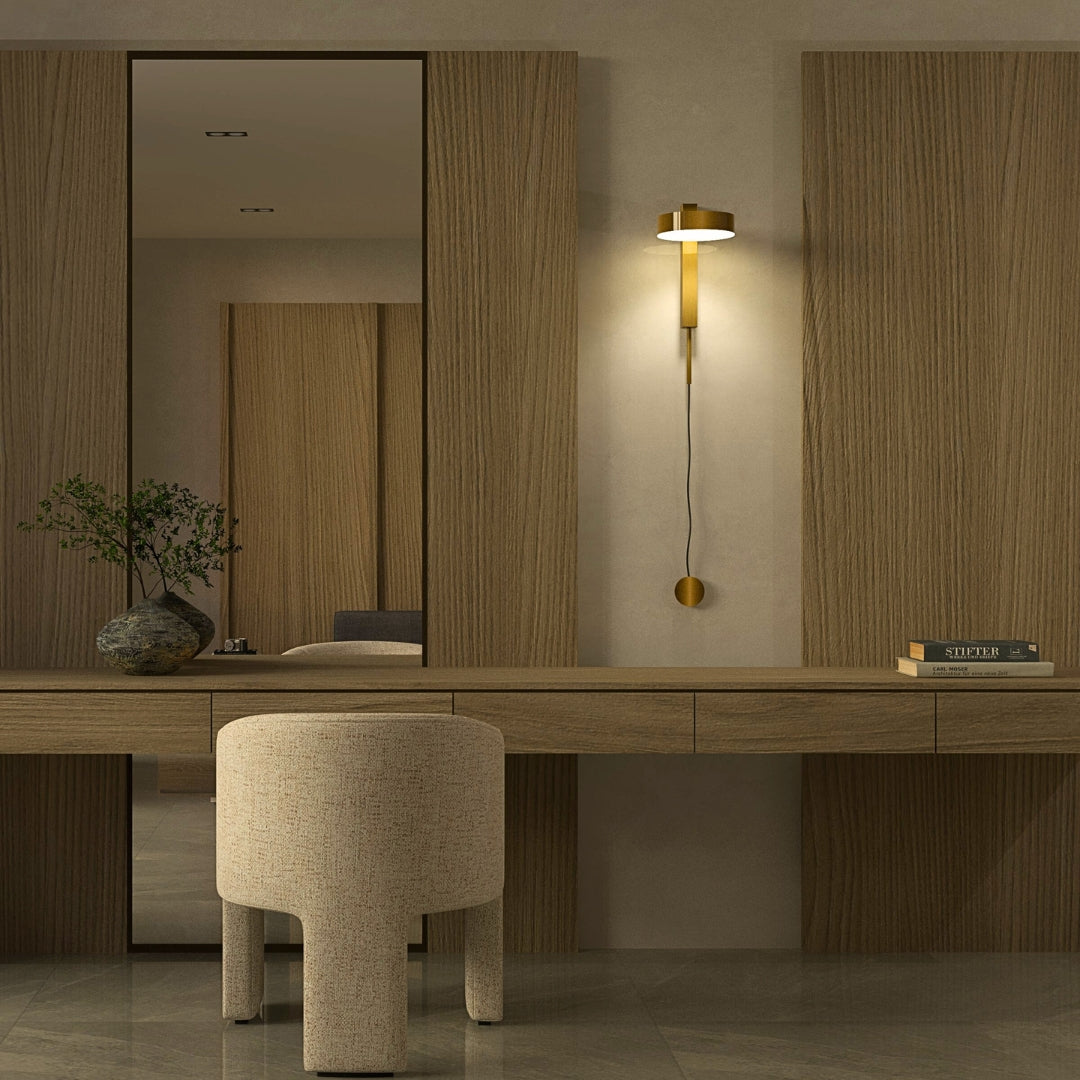 Candeeiro de Parede Celine - Iluminação Elegante e Regulável