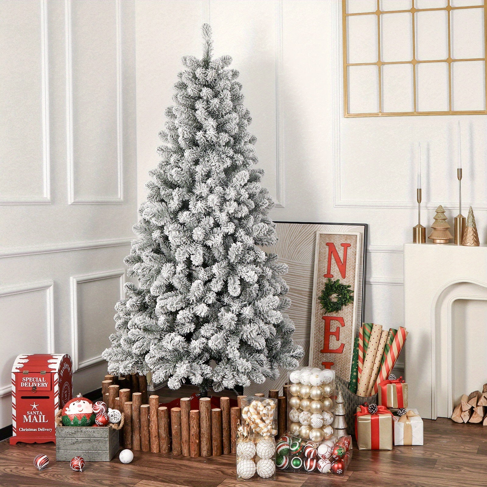 Christmas Tree Prelit Artificial Pine Classic Green Glow