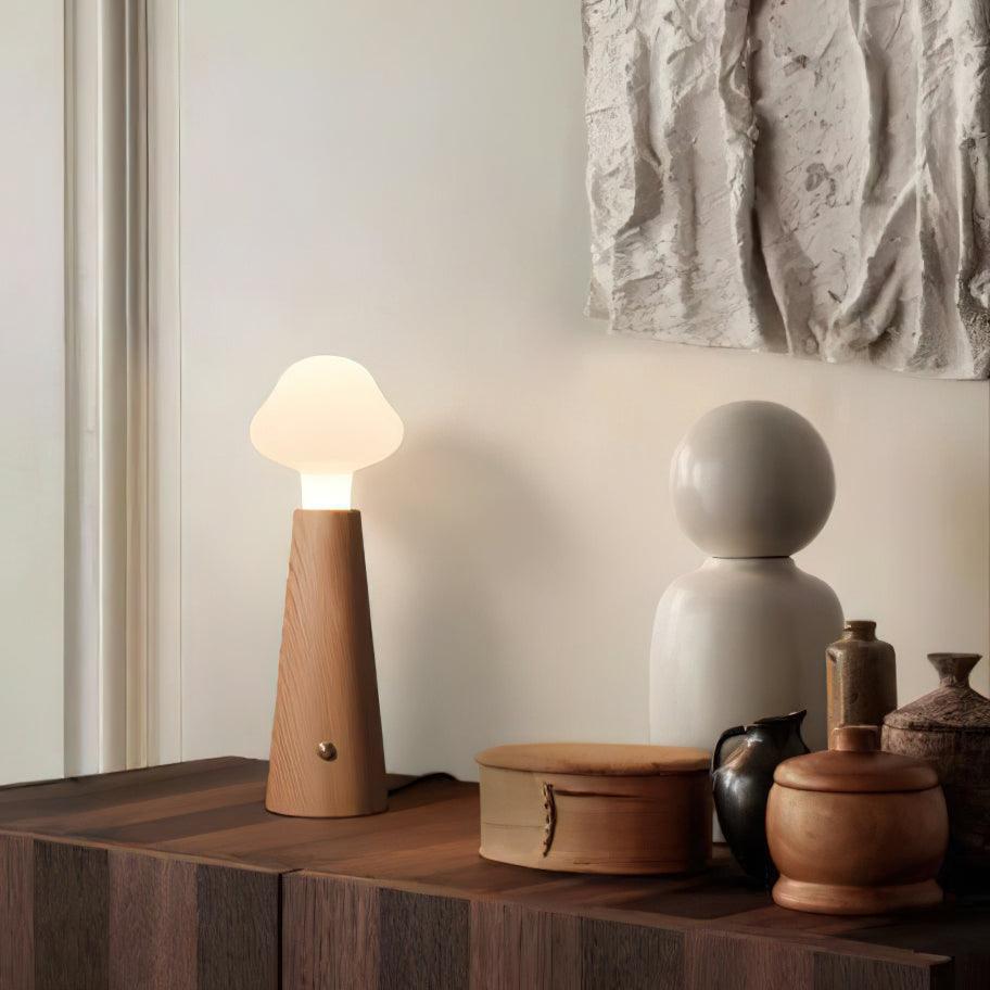 LumeAura - Lampada da Tavolo LED con Design Poetico – Lampada Decorativa Moderna