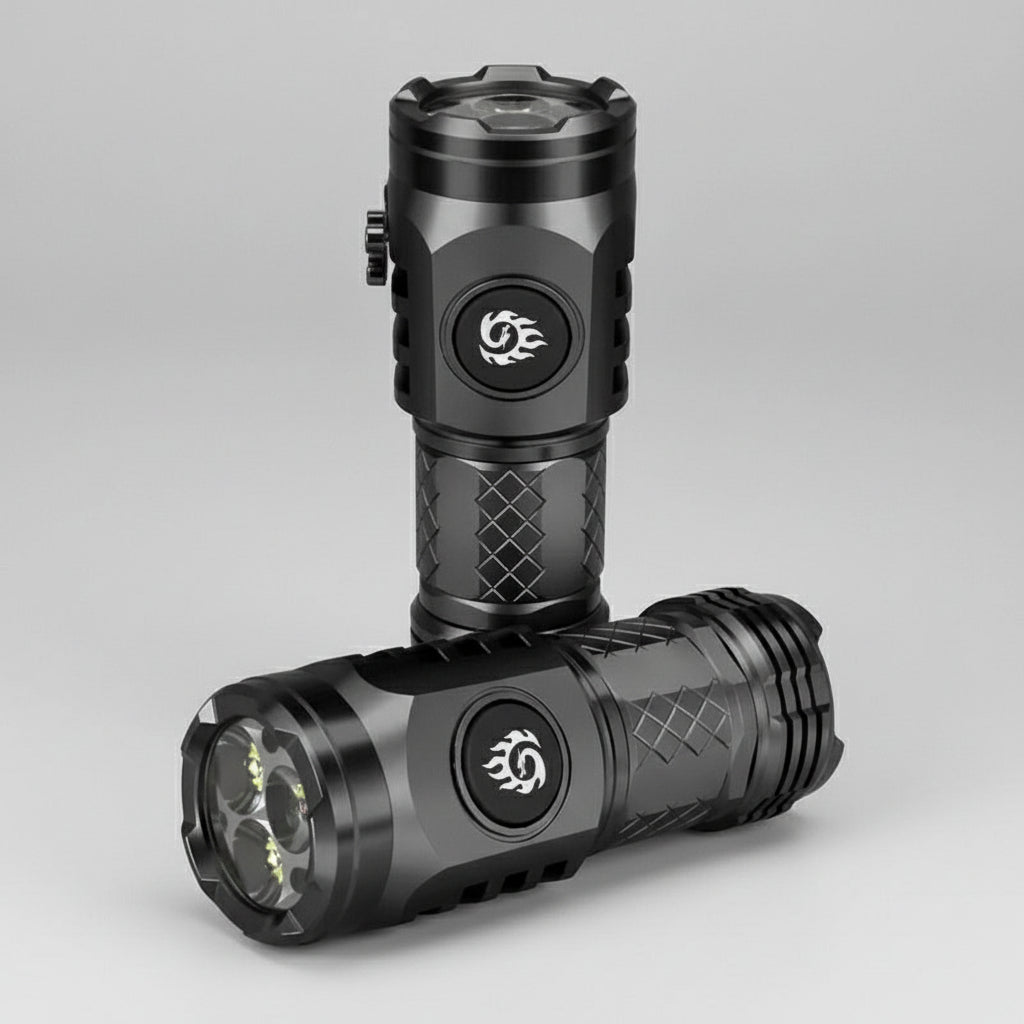 Compact Waterproof LED Flashlight with Multi-Mode and Smart Switch 3