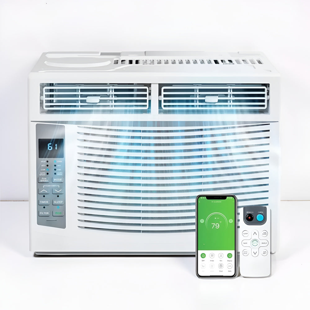 Condizionatore a finestra 6000 BTU WiFi con telecomando