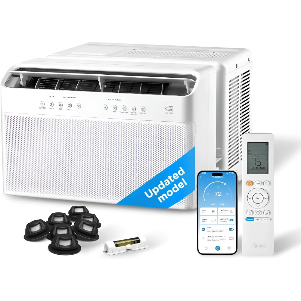 Ar Condicionado Portátil de Janela Silencioso WiFi 8000 BTU