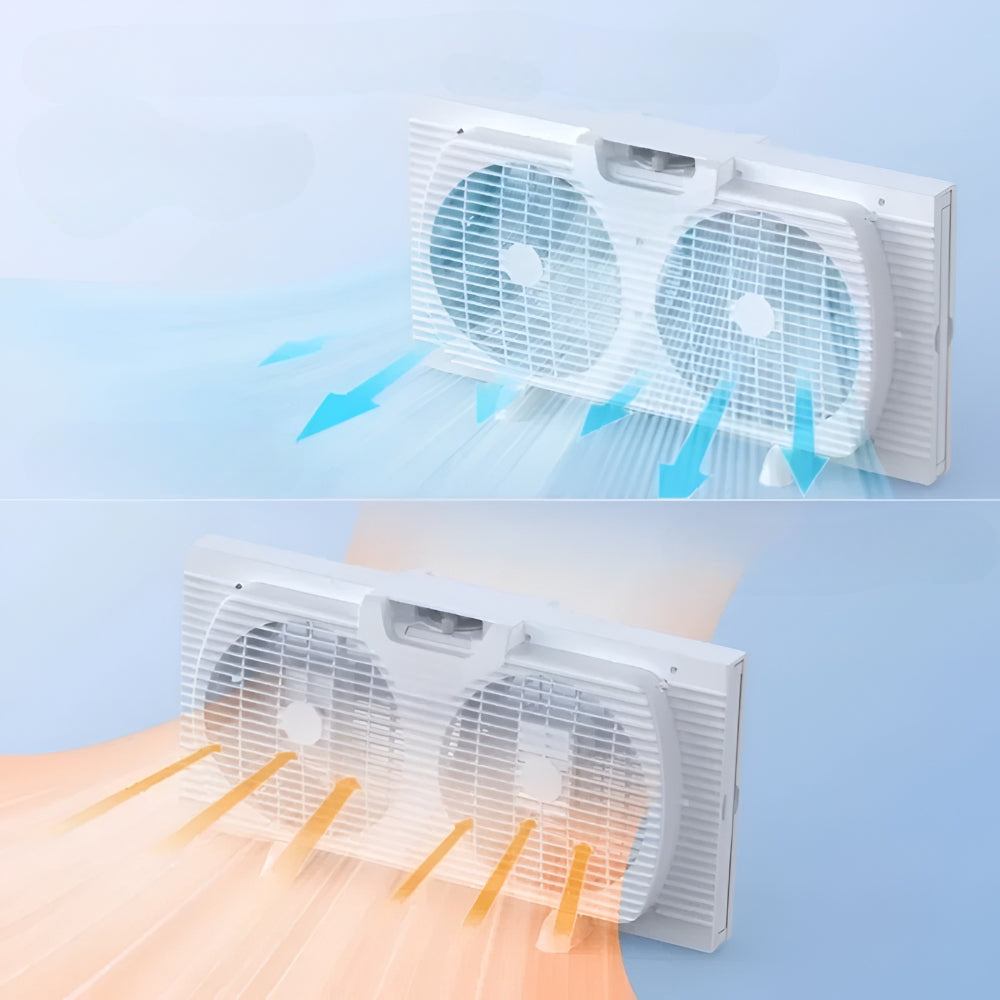 Condizionatore da Finestra con Ventilatore Doppio e Facile da Pulire