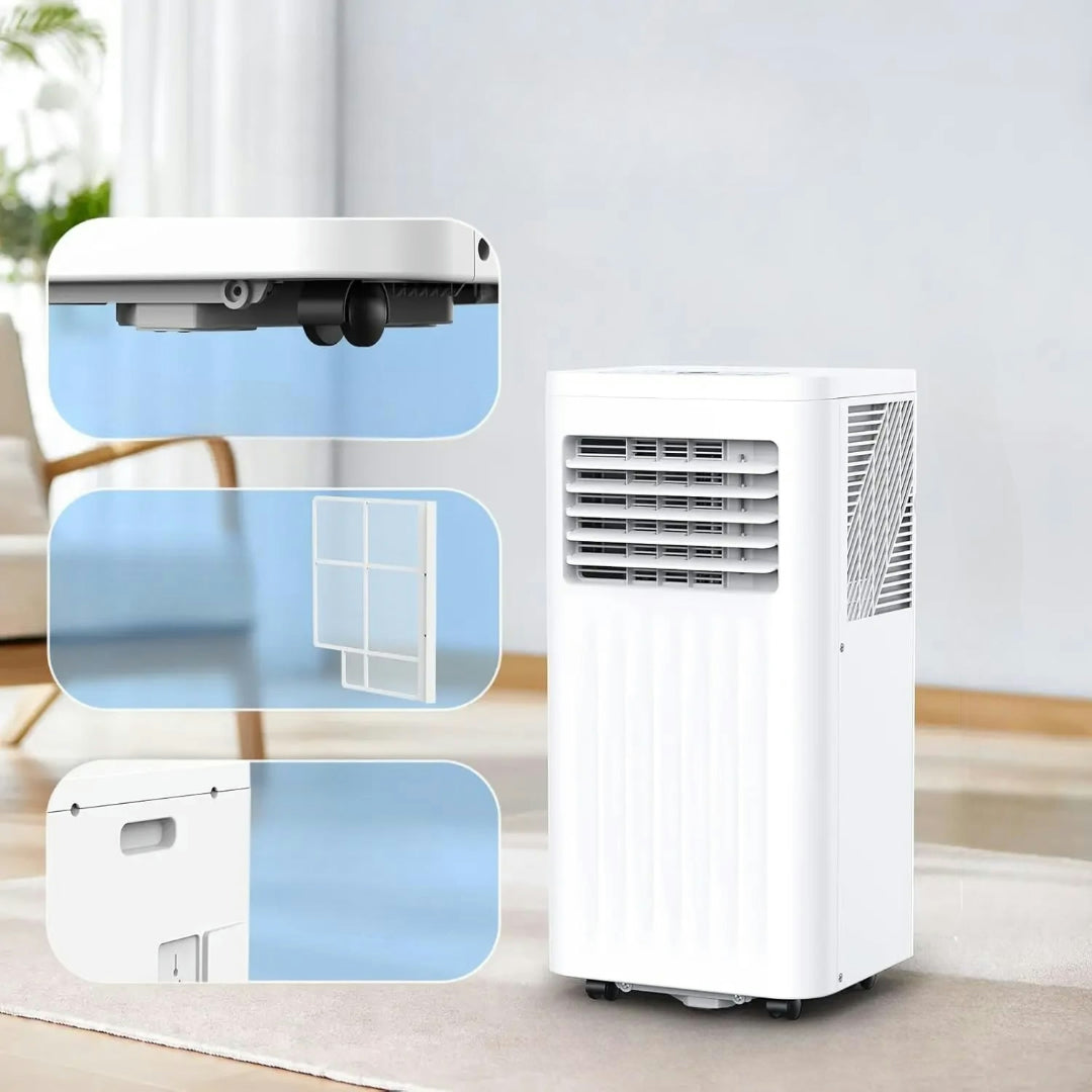 Ar Condicionado Portátil 8000 BTU Compacto Silencioso com Rodas