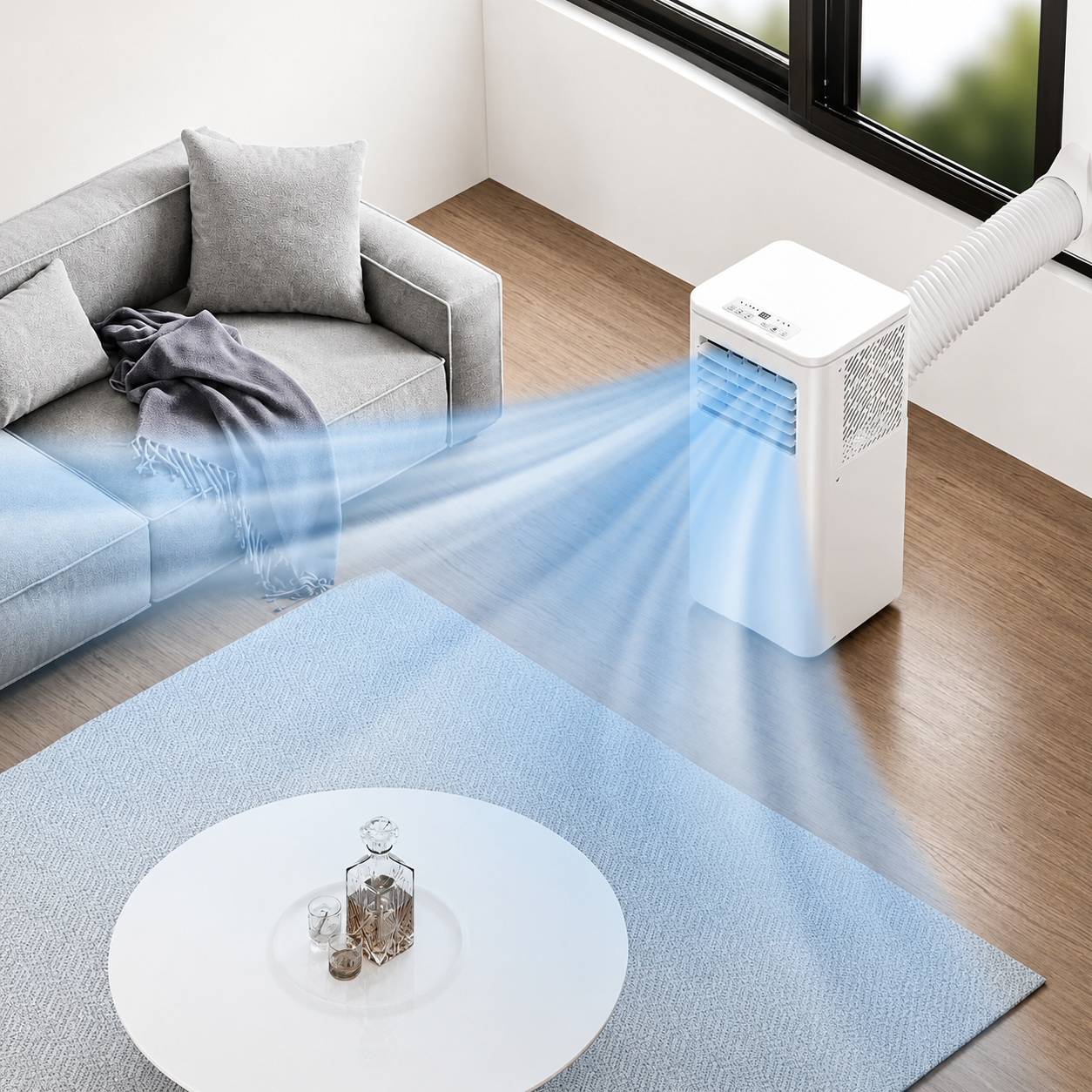 Ar Condicionado Portátil Climatizador Desumidificador Temporizador