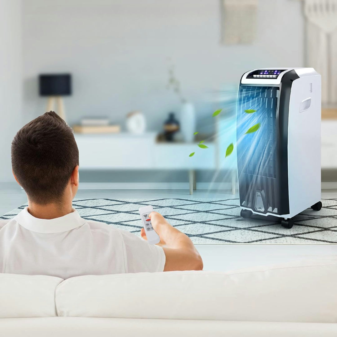 Condizionatore portatile, ventilatore evaporativo, umidificatore mobile