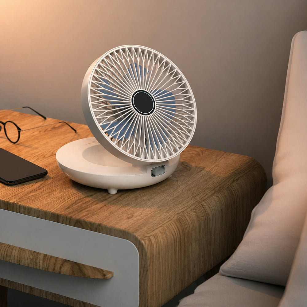 Ar Condicionado Portátil Ventilador Mini Oscilante Silencioso de Mesa