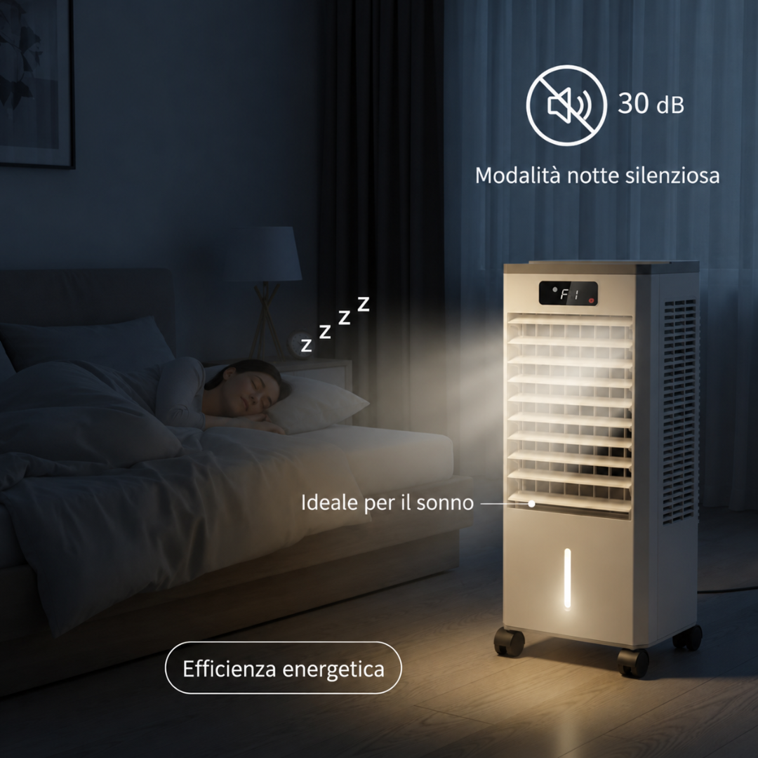 Ar condicionado portátil ventilador refrescador com comando à distância
