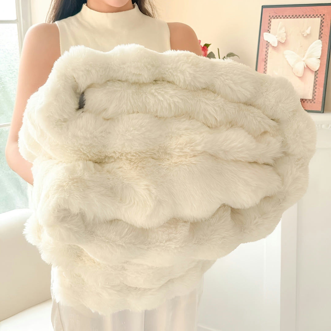 Synthetic Fur Blanket Warm Faux Fur Blanket