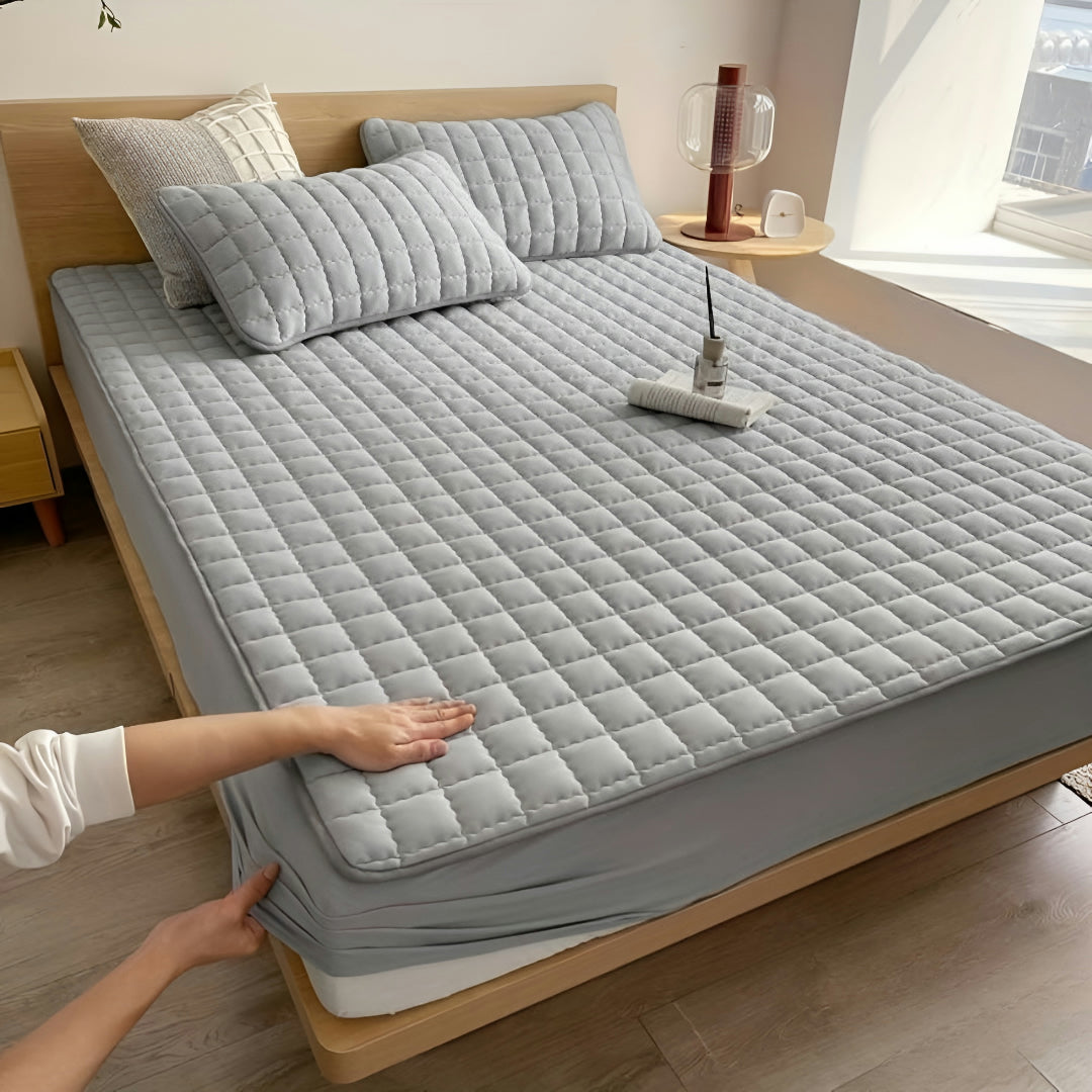 Capa de Colchão Impermeável Acolchoada Proteção para Cama