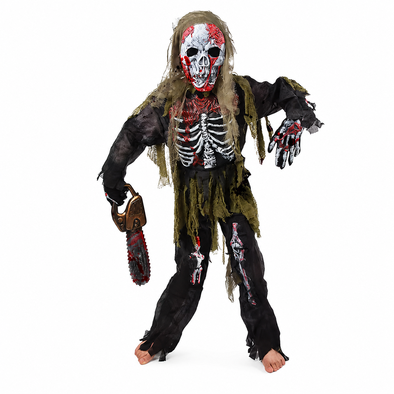 Costume di Halloween per Bambino Scheletro Zombie Horror