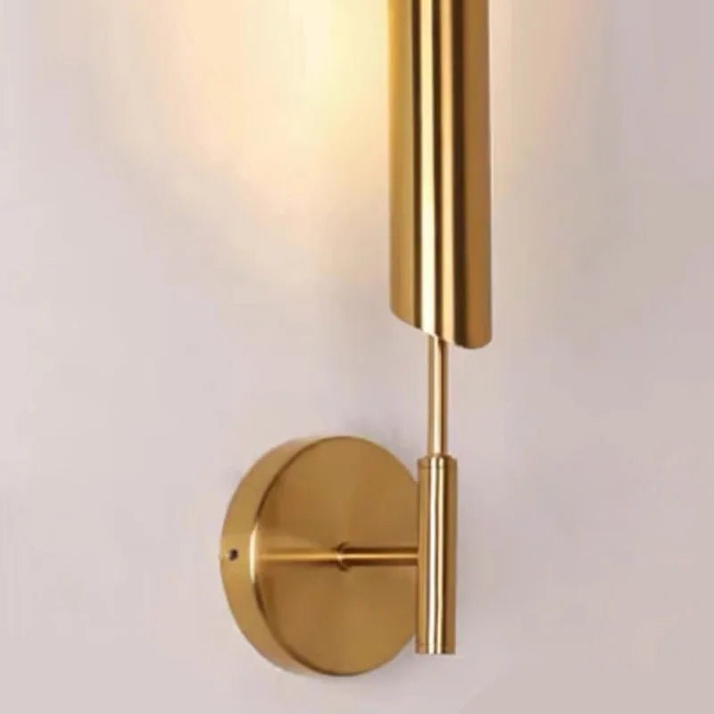 GoldenGlow – Minimalist LED Wall Lamp for Living & Bedroom