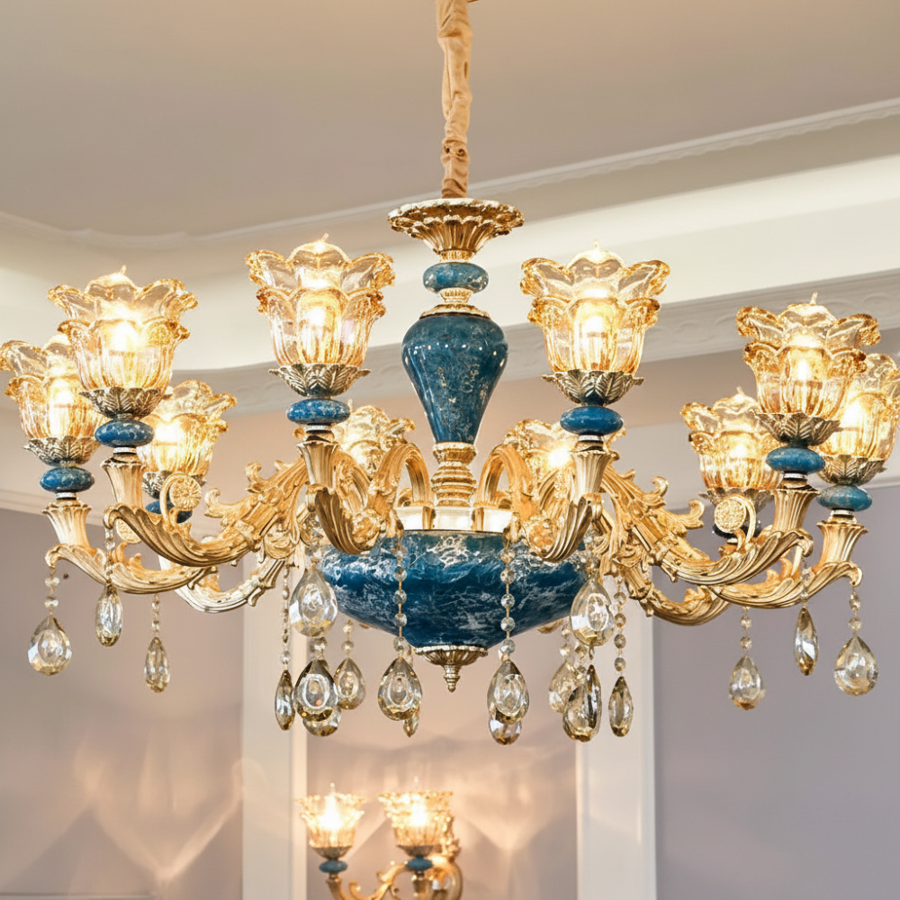 CrystalLuxe - Elegant European Crystal Wall Lamp for Luxury Interiors