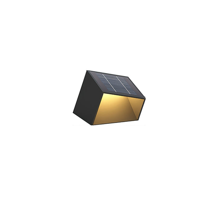 SolarCube - Illuminazione Solare Moderna per il Giardino – Lampada da Esterno a LED a Forma di Cubo con Luce Calda Bianca