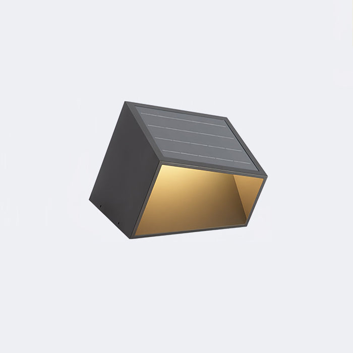 SolarCube - Illuminazione Solare Moderna per il Giardino – Lampada da Esterno a LED a Forma di Cubo con Luce Calda Bianca