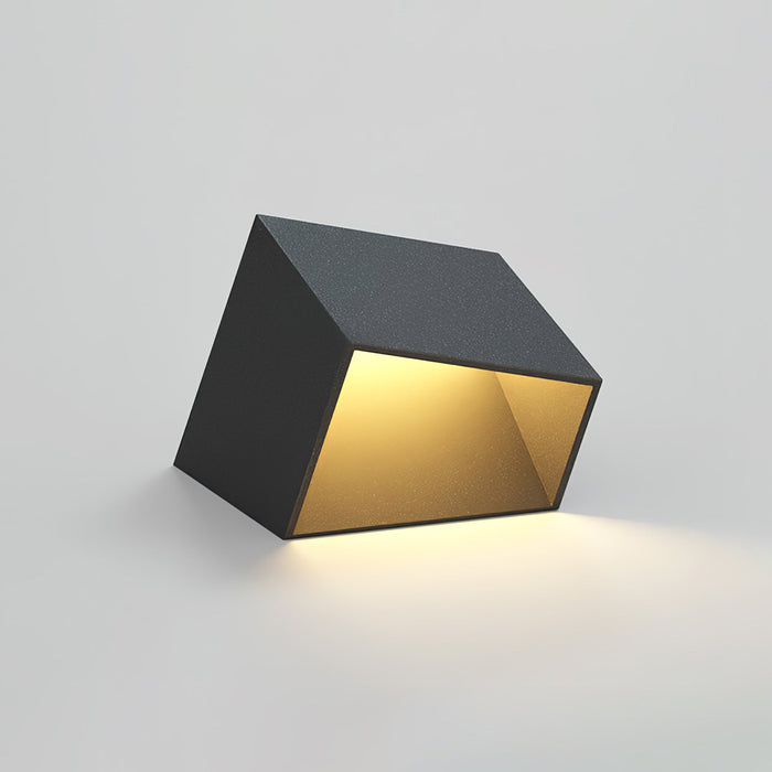 SolarCube - Illuminazione Solare Moderna per il Giardino – Lampada da Esterno a LED a Forma di Cubo con Luce Calda Bianca