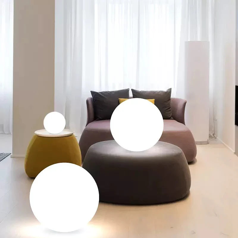 Luz de jardim em forma de bola
