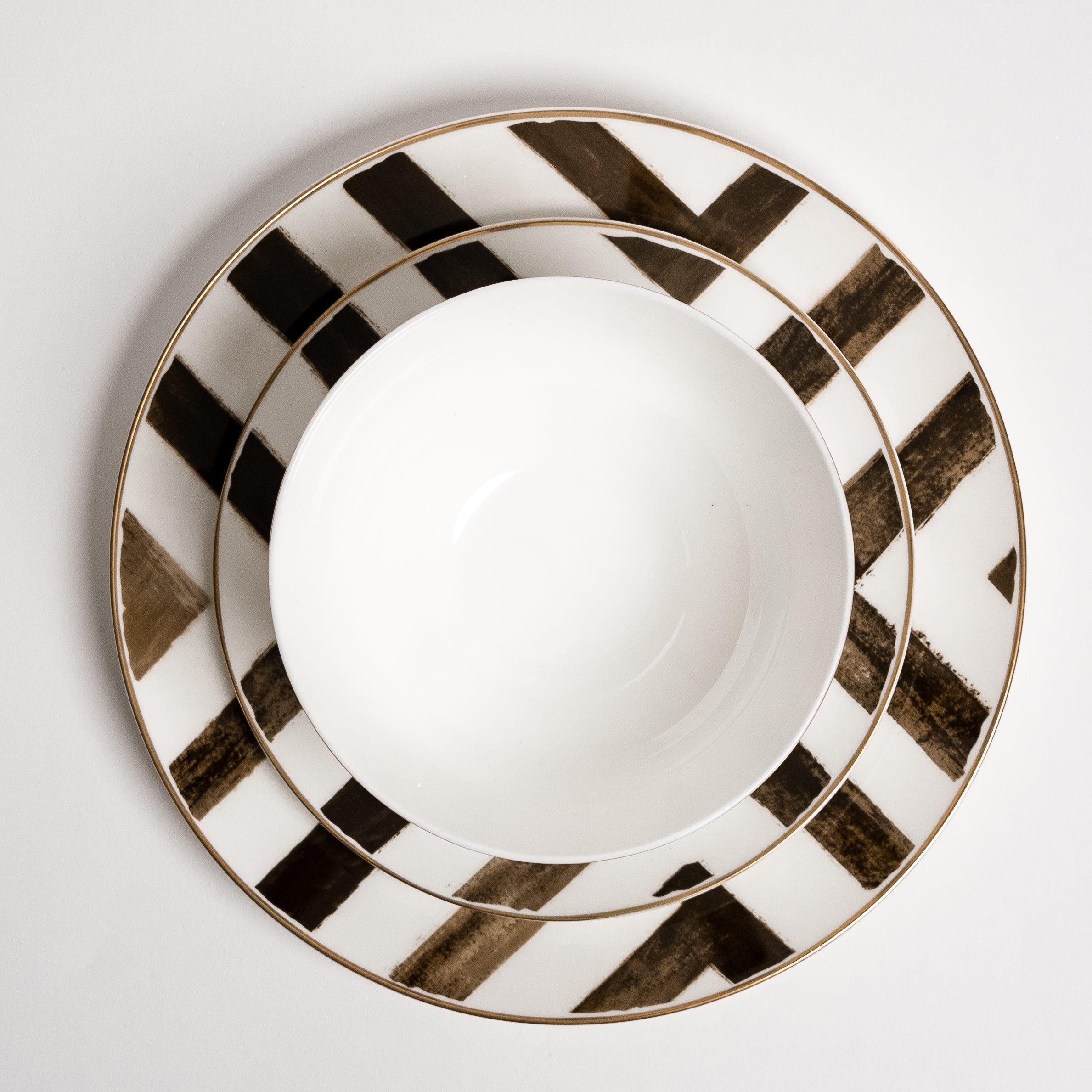 Juego de platos Davi Zwarte Crossroad