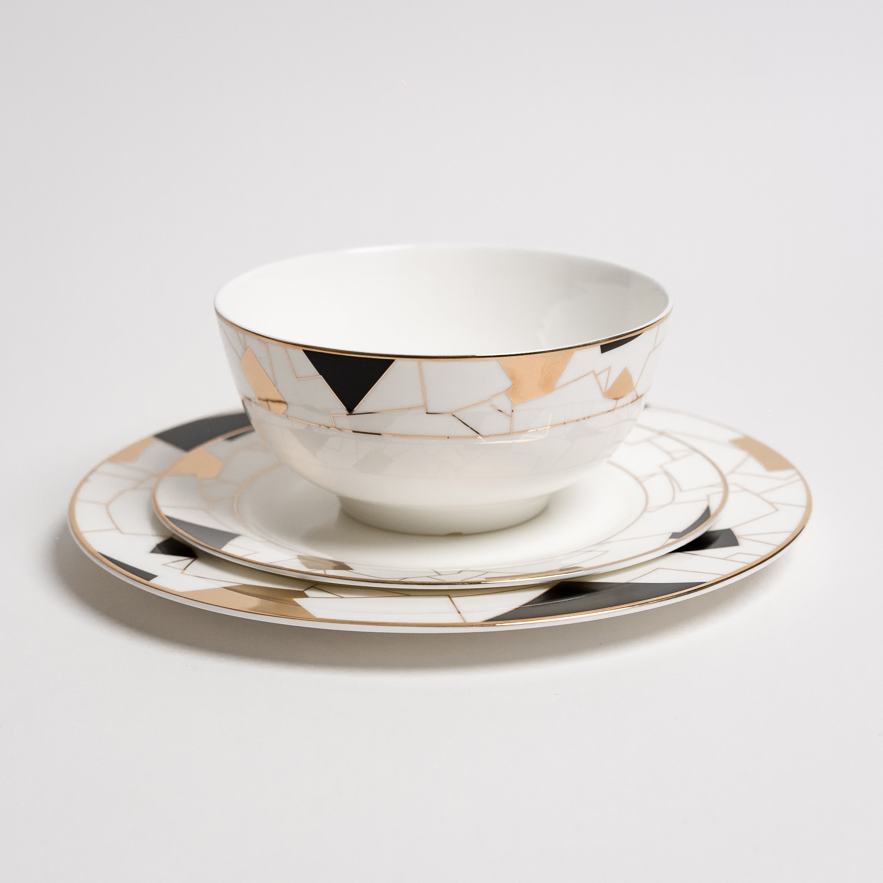 Conjunto de Pratos Pretos Aurora