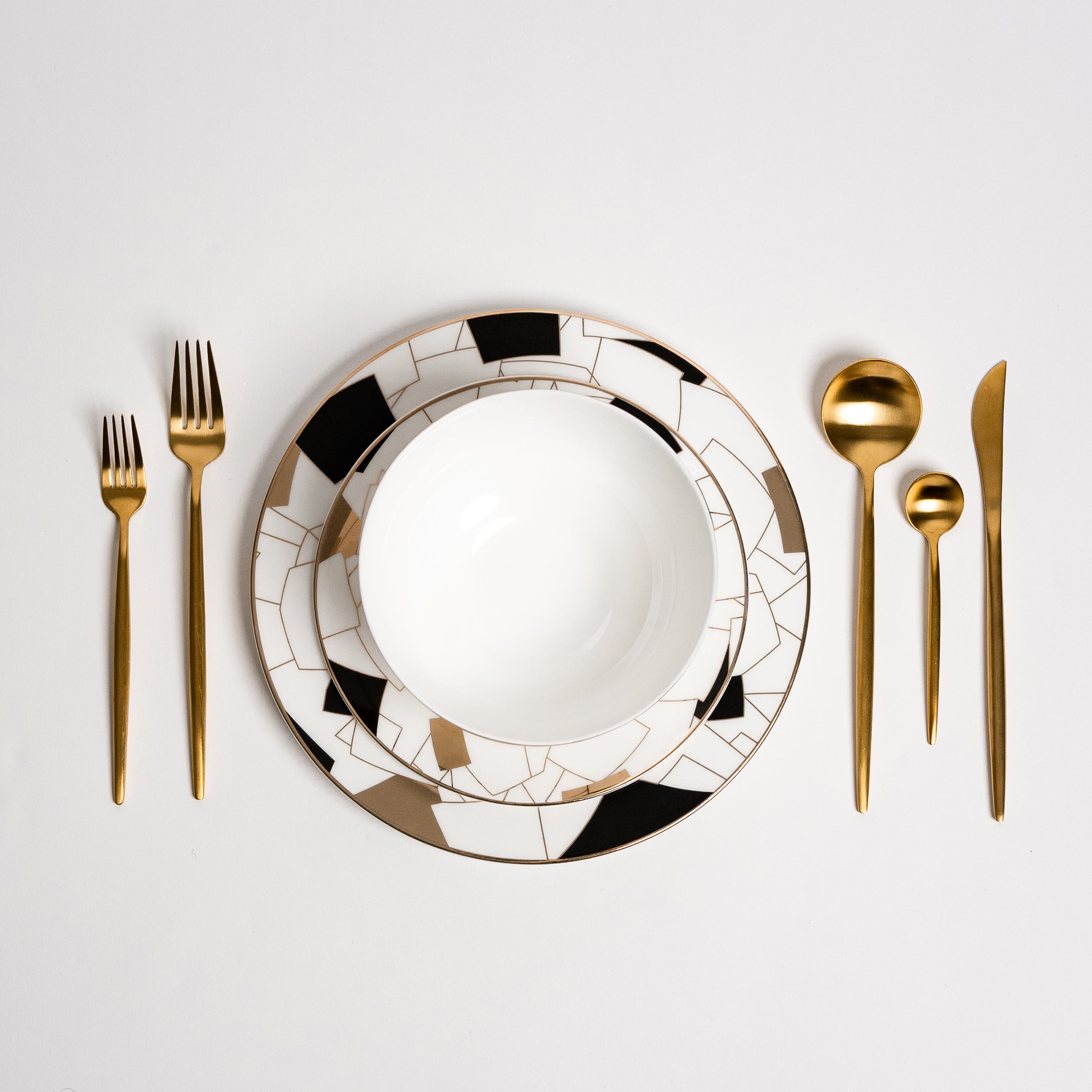 Conjunto de Pratos Pretos Aurora