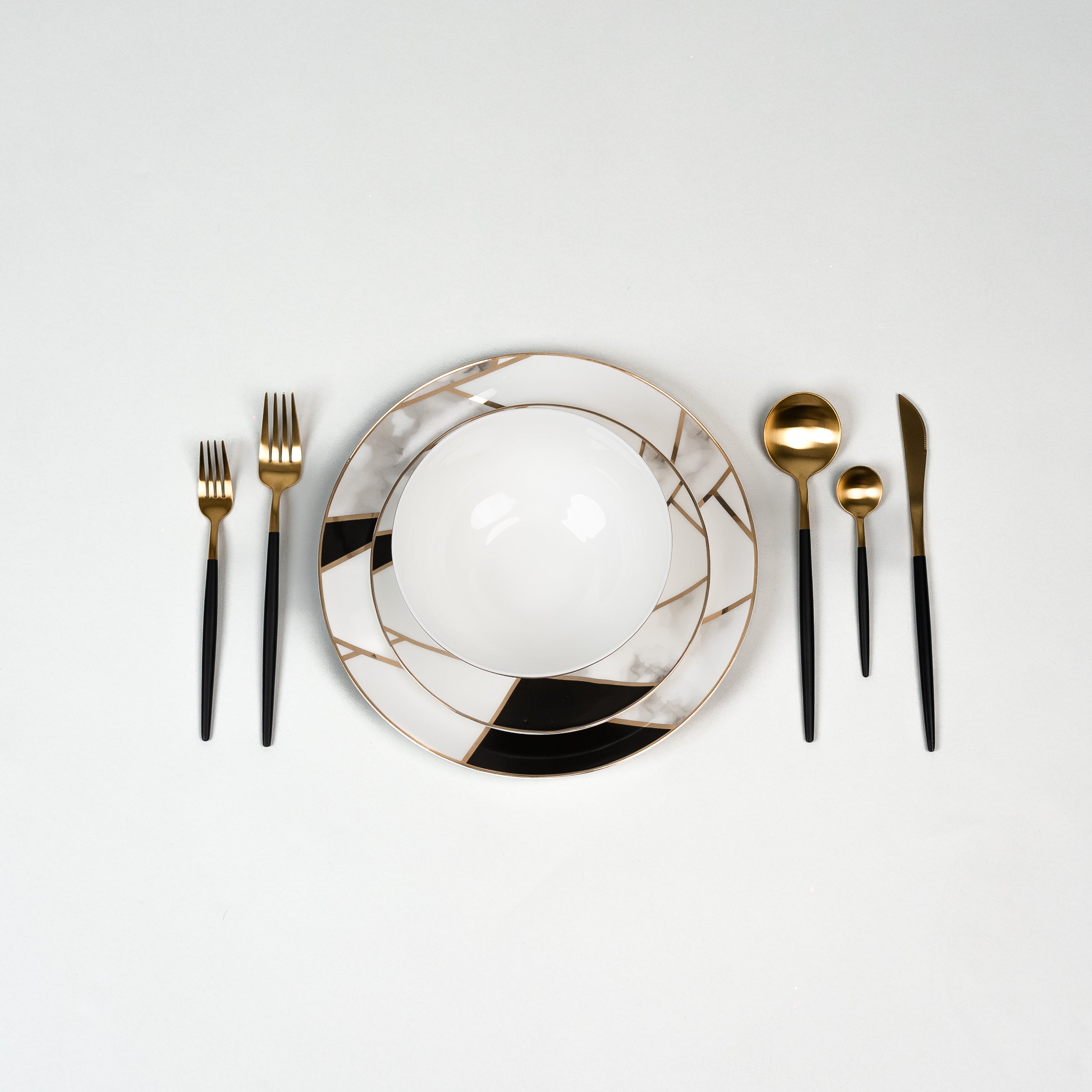 Transform Gouden Marmeren Bordenset
