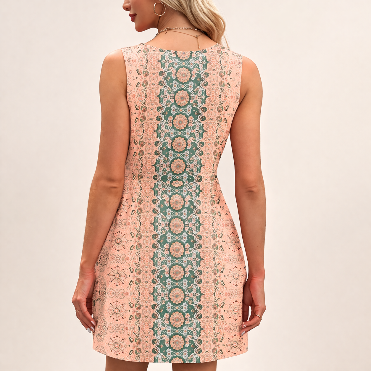 Women's A-Line Dress Sleeveless Casual Summer Dress with Pockets