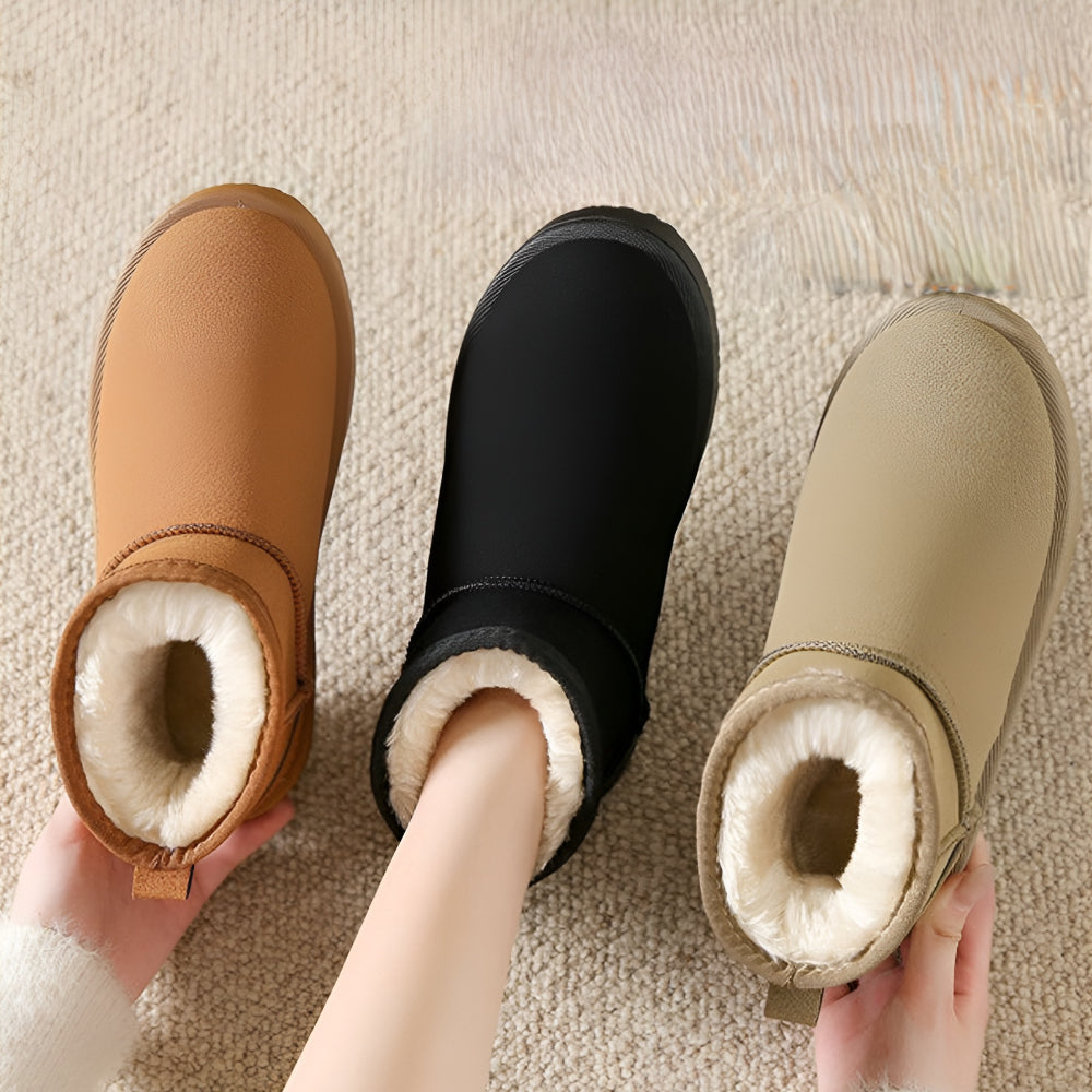 Stivaletti Donna Invernali Slip On Suola Antiscivolo Caldi
