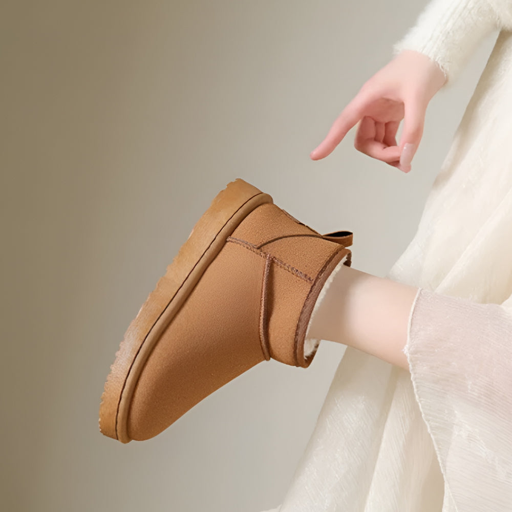 Stivaletti Donna Invernali Slip On Suola Antiscivolo Caldi