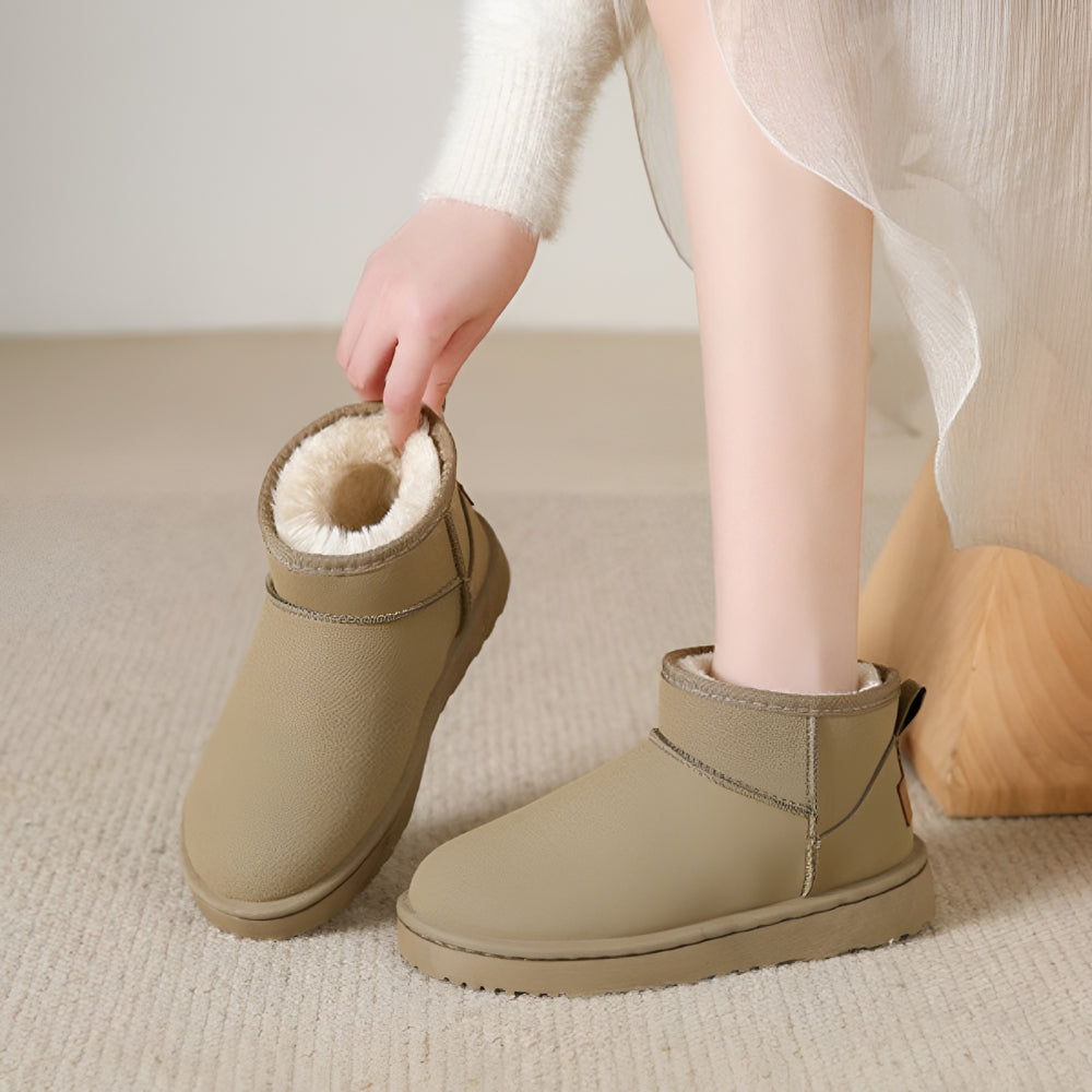 Stivaletti Donna Invernali Slip On Suola Antiscivolo Caldi
