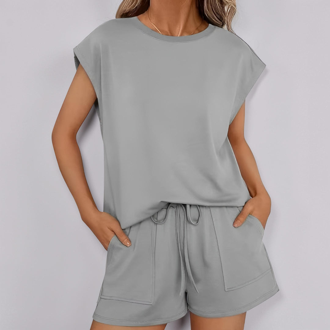 Set Donna Pantaloncini Set Lounge Casual Comfort Vestibilità
