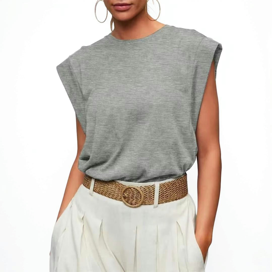 Women's Sleeveless Striped Casual Loose-Fit Top