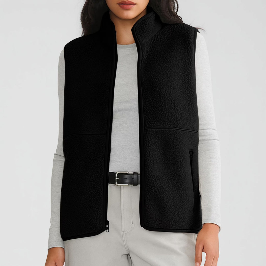 Gilet Donna Smanicato Zip Uso Quotidiano